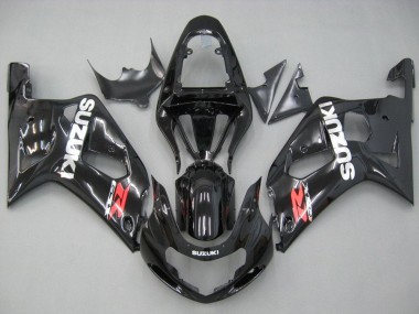Preisgünstige Suzuki GSXR 600 / GSXR 750 Motorrad Verkleidung 2001-2003 - Glanzendes Schwarz Rot Weiss