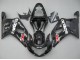Preisgünstige Suzuki GSXR 600 / GSXR 750 Motorrad Verkleidung 2001-2003 - Glanzendes Schwarz Rot Weiss