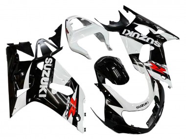 Preisgünstige Suzuki GSXR 600 / GSXR 750 Motorrad Verkleidung 2001-2003 - Weiss Glanzendes Schwarz Rot