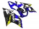 Preisgünstige Suzuki GSXR 600 / GSXR 750 Motorrad Verkleidung 2001-2003 - Blau Gelb Glanzendes Schwarz