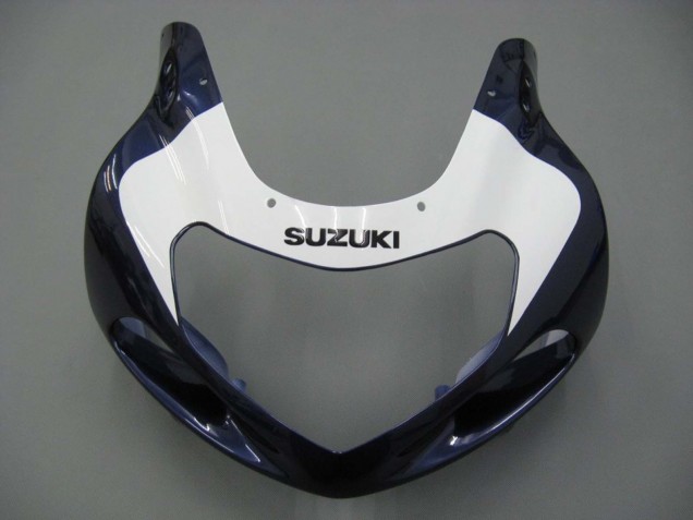 Preisgünstige Suzuki GSXR 600 / GSXR 750 Motorrad Verkleidung 2001-2003 - Blau Weiss Glanzendes Schwarz Rot
