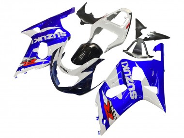 Preisgünstige Suzuki GSXR 600 / GSXR 750 Motorrad Verkleidung 2001-2003 - Weiss Blau Glanzendes Schwarz Rot