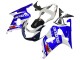 Preisgünstige Suzuki GSXR 600 / GSXR 750 Motorrad Verkleidung 2001-2003 - Weiss Blau Glanzendes Schwarz Rot