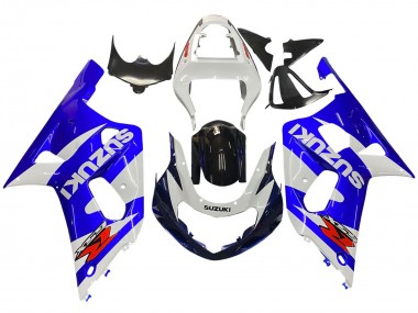 Preisgünstige Suzuki GSXR 600 / GSXR 750 Motorrad Verkleidung 2001-2003 - Weiss Blau Glanzendes Schwarz Rot