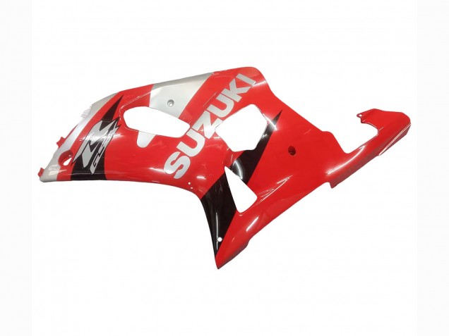 Preisgünstige Suzuki GSXR 600 / GSXR 750 Motorrad Verkleidung 2001-2003 - Rot Weiss Glanzendes Schwarz
