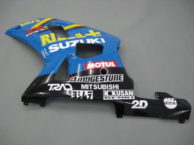 Preisgünstige Suzuki GSXR 600 / GSXR 750 Motorrad Verkleidung 2001-2003 - Blau Gelb Schwarz Motul Rizla