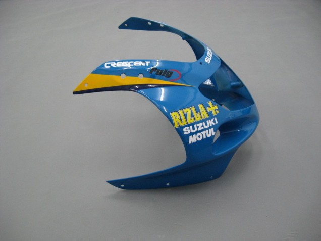 Preisgünstige Suzuki GSXR 600 / GSXR 750 Motorrad Verkleidung 2001-2003 - Blau Gelb Schwarz Motul Rizla