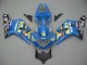 Preisgünstige Suzuki GSXR 600 / GSXR 750 Motorrad Verkleidung 2001-2003 - Blau Gelb Schwarz Motul Rizla