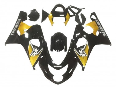 Preisgünstige Suzuki GSXR 600 / GSXR 750 Motorrad Verkleidung 2001-2003 - Gelb Glanzendes Schwarz