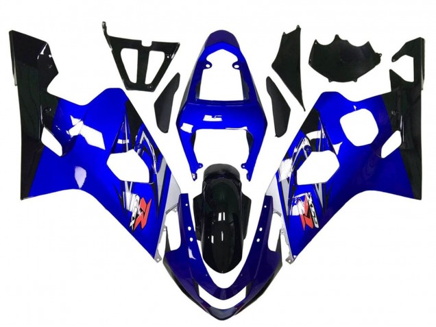 Preisgünstige Suzuki GSXR 600 / GSXR 750 Motorrad Verkleidung 2004-2005 - Blau Weiss Schwarz