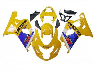Preisgünstige Suzuki GSXR 600 / GSXR 750 Motorrad Verkleidung 2004-2005 - Gelb Weiss Blau Schwarz