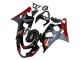 Preisgünstige Suzuki GSXR 600 / GSXR 750 Motorrad Verkleidung 2004-2005 - Schwarz Grau Rot