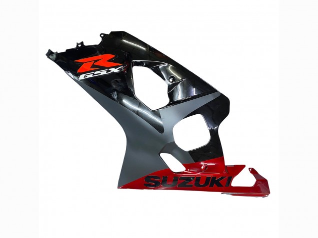 Preisgünstige Suzuki GSXR 600 / GSXR 750 Motorrad Verkleidung 2004-2005 - Schwarz Grau Rot