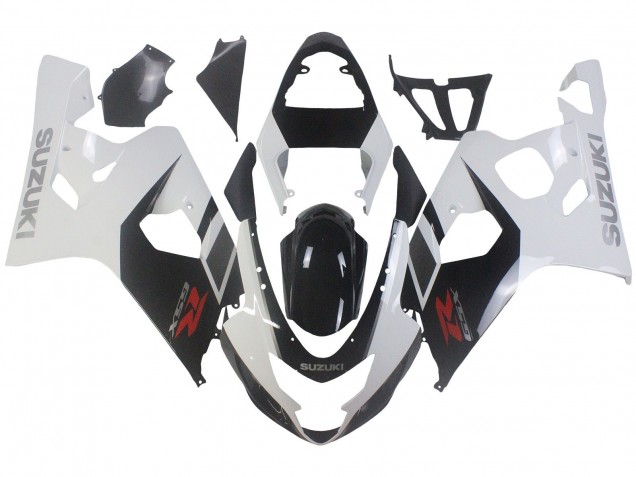 Preisgünstige Suzuki GSXR 600 / GSXR 750 Motorrad Verkleidung 2004-2005 - Weiss Schwarz Rot