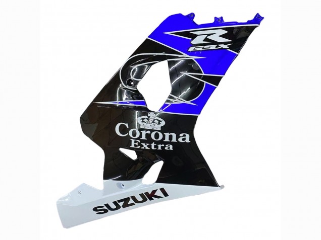 Preisgünstige Suzuki GSXR 600 / GSXR 750 Motorrad Verkleidung 2004-2005 - Weiss Blau Schwarz Corona Motul