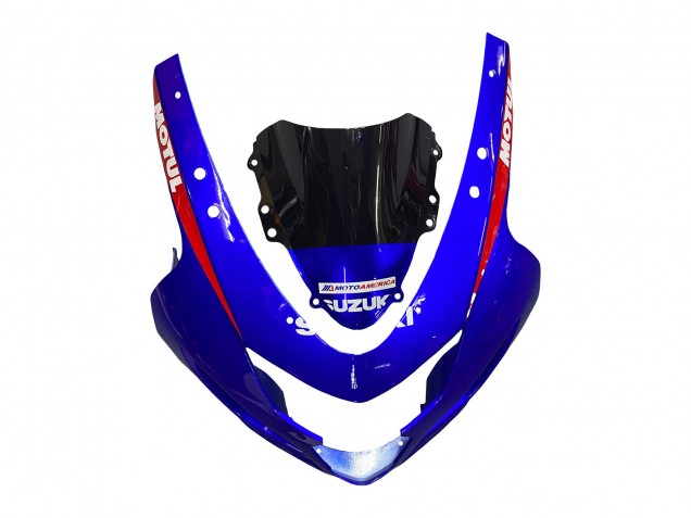 Preisgünstige Suzuki GSXR 600 / GSXR 750 Motorrad Verkleidung 2004-2005 - Blau Rot Schwarz Motul Dunlop
