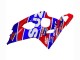 Preisgünstige Suzuki GSXR 600 / GSXR 750 Motorrad Verkleidung 2004-2005 - Blau Rot Schwarz Motul Dunlop