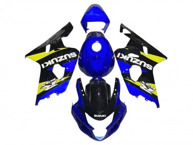 Preisgünstige Suzuki GSXR 600 / GSXR 750 Motorrad Verkleidung 2004-2005 - Blau Gelb Schwarz