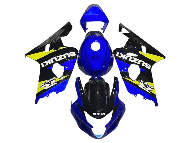 Preisgünstige Suzuki GSXR 600 / GSXR 750 Motorrad Verkleidung 2004-2005 - Blau Gelb Schwarz