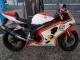 Preisgünstige Suzuki GSXR 600 / GSXR 750 Motorrad Verkleidung 2004-2005 - Weiss Rot Gelb Michelin Texaon Heron 7