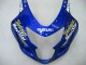 Preisgünstige Suzuki GSXR 600 / GSXR 750 Motorrad Verkleidung 2004-2005 - Blau Weiss Gelb Grun Telefumica Motul MoviStar