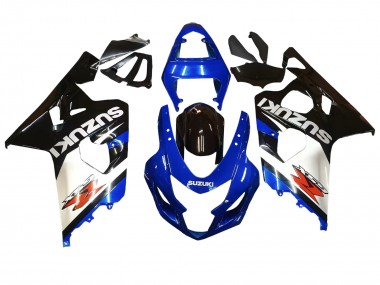 Preisgünstige Suzuki GSXR 600 / GSXR 750 Motorrad Verkleidung 2004-2005 - Blau Weiss Schwarz