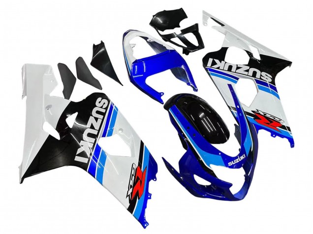 Preisgünstige Suzuki GSXR 600 / GSXR 750 Motorrad Verkleidung 2004-2005 - Weiss Blau Schwarz Rot