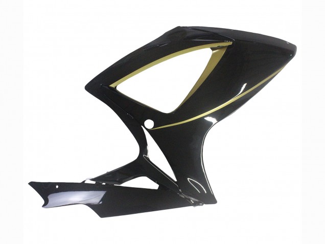 Preisgünstige Suzuki GSXR 600 / GSXR 750 Motorrad Verkleidung 2006-2007 - Glanzendes Schwarz Gold Streifen