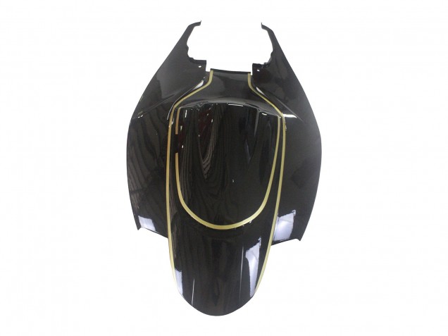 Preisgünstige Suzuki GSXR 600 / GSXR 750 Motorrad Verkleidung 2006-2007 - Glanzendes Schwarz Gold Streifen