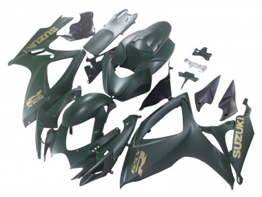 Preisgünstige Suzuki GSXR 600 / GSXR 750 Motorrad Verkleidung 2006-2007 - Matt Armee Grun