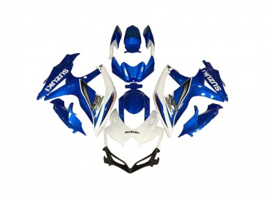 Preisgünstige Suzuki GSXR 600 / GSXR 750 Motorrad Verkleidung 2006-2007 - Weiss Blau