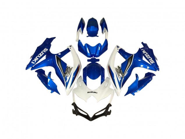 Preisgünstige Suzuki GSXR 600 / GSXR 750 Motorrad Verkleidung 2006-2007 - Weiss Blau