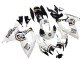 Preisgünstige Suzuki GSXR 600 / GSXR 750 Motorrad Verkleidung 2006-2007 - Weiss Schwarz Lucky Strike Motul