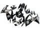 Preisgünstige Suzuki GSXR 600 / GSXR 750 Motorrad Verkleidung 2006-2007 - Glanzendes Schwarz Weiss Motul Lucky Strike