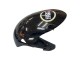 Preisgünstige Suzuki GSXR 600 / GSXR 750 Motorrad Verkleidung 2006-2007 - Glanzendes Schwarz Weiss Motul Lucky Strike