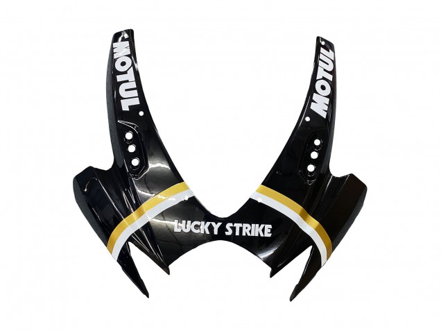 Preisgünstige Suzuki GSXR 600 / GSXR 750 Motorrad Verkleidung 2006-2007 - Glanzendes Schwarz Weiss Motul Lucky Strike