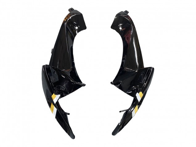 Preisgünstige Suzuki GSXR 600 / GSXR 750 Motorrad Verkleidung 2006-2007 - Glanzendes Schwarz Weiss Motul Lucky Strike