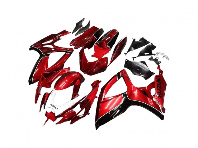 Preisgünstige Suzuki GSXR 600 / GSXR 750 Motorrad Verkleidung 2006-2007 - Rot Schwarz