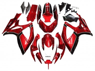 Preisgünstige Suzuki GSXR 600 / GSXR 750 Motorrad Verkleidung 2006-2007 - Rot Schwarz