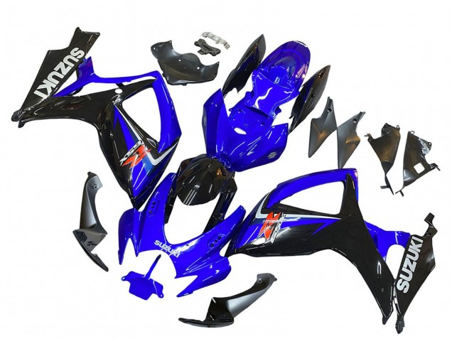 Preisgünstige Suzuki GSXR 600 / GSXR 750 Motorrad Verkleidung 2006-2007 - Blau Schwarz Rot