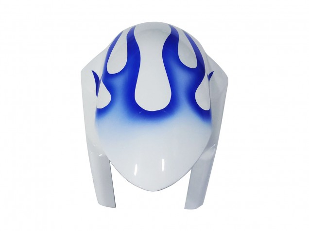 Preisgünstige Suzuki GSXR 600 / GSXR 750 Motorrad Verkleidung 2006-2007 - Weiss Blau Flamme
