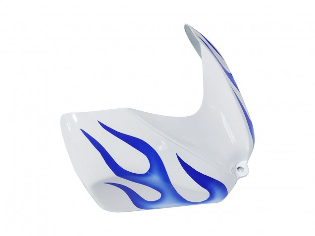 Preisgünstige Suzuki GSXR 600 / GSXR 750 Motorrad Verkleidung 2006-2007 - Weiss Blau Flamme