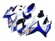 Preisgünstige Suzuki GSXR 600 / GSXR 750 Motorrad Verkleidung 2006-2007 - Weiss Blau Glanzendes Schwarz Rot