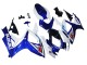 Preisgünstige Suzuki GSXR 600 / GSXR 750 Motorrad Verkleidung 2006-2007 - Weiss Blau Glanzendes Schwarz Rot