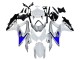 Preisgünstige Suzuki GSXR 600 / GSXR 750 Motorrad Verkleidung 2008-2010 - Weiss Silber Blau Schwarz