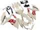 Preisgünstige Suzuki GSXR 600 / GSXR 750 Motorrad Verkleidung 2008-2010 - Creme Weiss Rot Schwarz