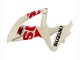 Preisgünstige Suzuki GSXR 600 / GSXR 750 Motorrad Verkleidung 2008-2010 - Creme Weiss Rot Schwarz