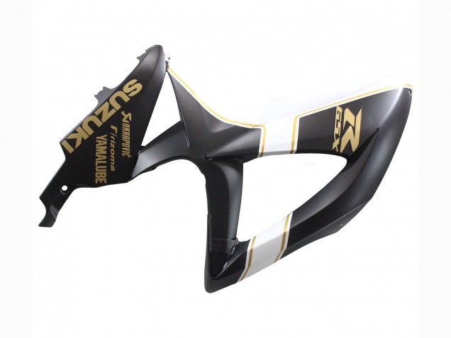 Preisgünstige Suzuki GSXR 600 / GSXR 750 Motorrad Verkleidung 2008-2010 - Matt Schwarz Weiss Gold