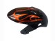 Preisgünstige Suzuki GSXR 600 / GSXR 750 Motorrad Verkleidung 2008-2010 - Glanzendes Schwarz Orange Flamme