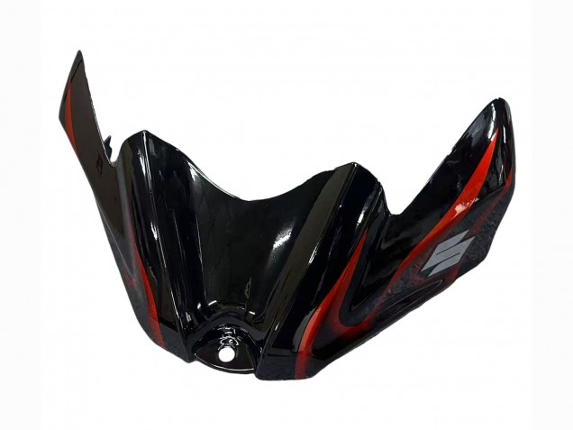 Preisgünstige Suzuki GSXR 600 / GSXR 750 Motorrad Verkleidung 2008-2010 - Glanzendes Schwarz Orange Flamme